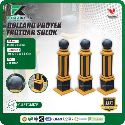 Bollard Trotoar Unik Proyek Solok Sumatera Barat Futago Karya