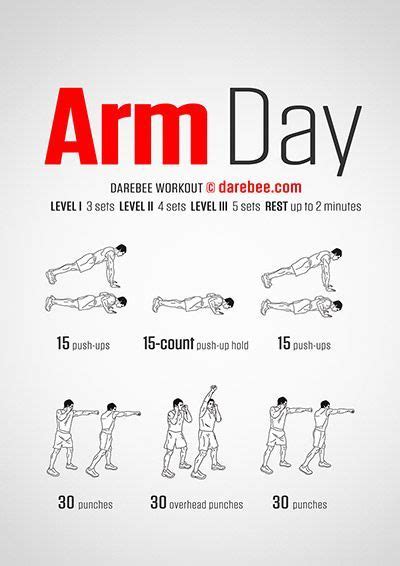 DAREBEE Workouts | Home workout men, Arm day workout, Arm workout men