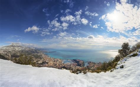 Snow above Monaco, in the French Riviera [2560x1600] : r/winterporn