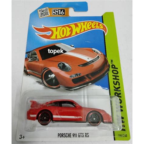 Hot Wheels Porsche Gt Rs Merah Kuning Shopee Malaysia