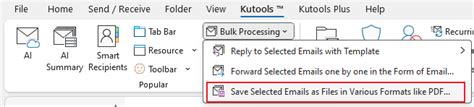 How to save email message as Pdf file without header in Outlook?