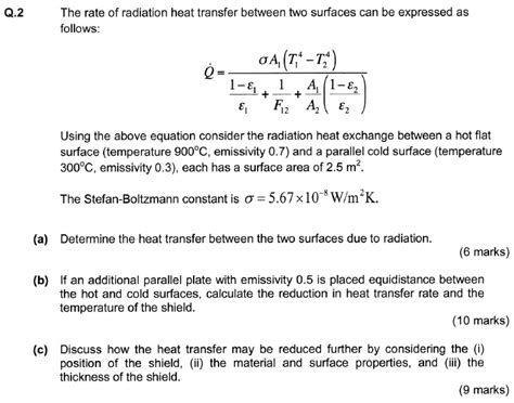 Equation For Heat Transfer By Radiation - Tessshebaylo