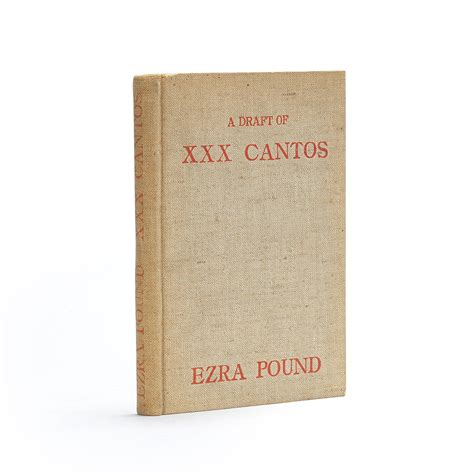 bonhams pound ezra  draft  xxx cantos number    copies