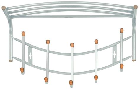 Купить Вешалка НИКА настенная НВН1/SL Серый | Мелеон