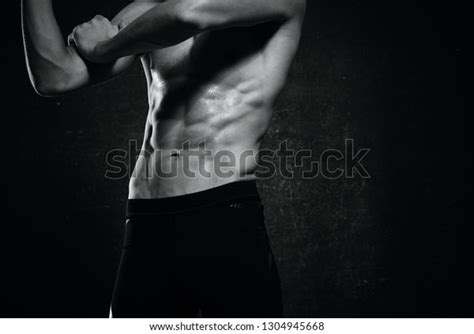 Muscular Naked Male Athlete Nude Black Stock Photo Shutterstock