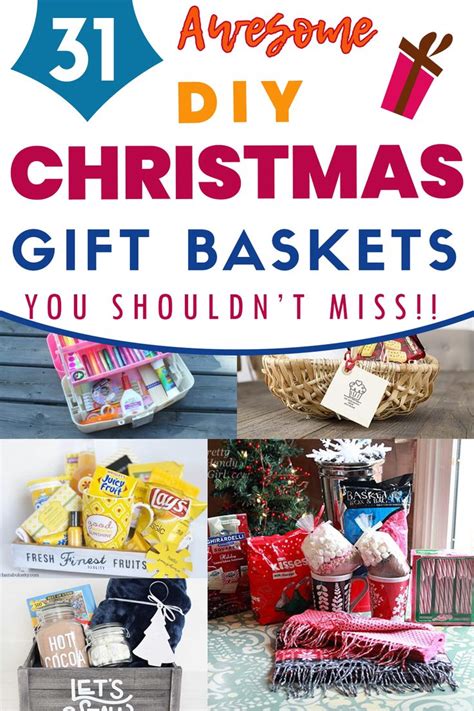 31 Best DIY Christmas Gift Baskets | Christmas gift baskets diy ...