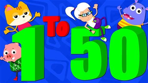 Numbers Song 1 To 50 Counting Numbers 123 Nursery Rhymes Kids