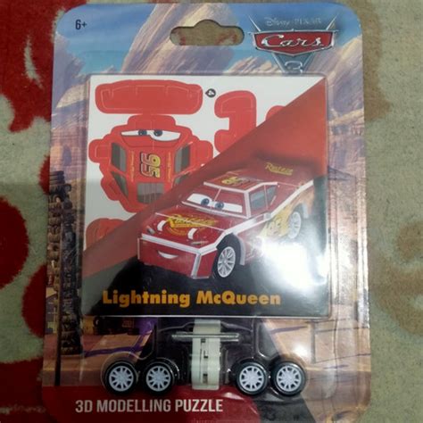 Jual Hot Wheels Lightning McQueen Cars Pixar Disney 3D Modelling Puzzle Kota Bogor Sheet Of