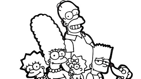 how to draw simpsons family