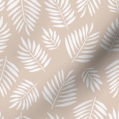 Tropical Leaves Nude Spoonflower