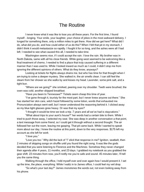 short story draft  lunch