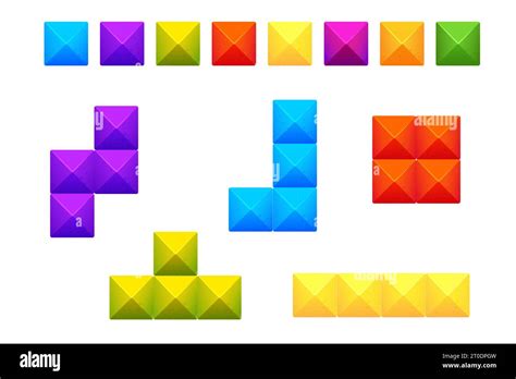 Tetris shapes hi-res stock photography and images - Alamy