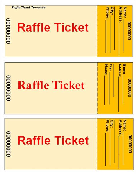Create Stunning Raffle Tickets With Multiple Formats