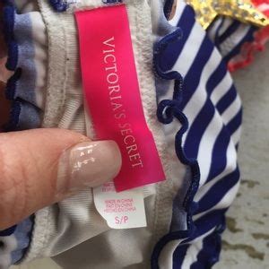Victoria S Secret Swim Victoria Secret Bandeau Bikini Top Red White Blue Poshmark