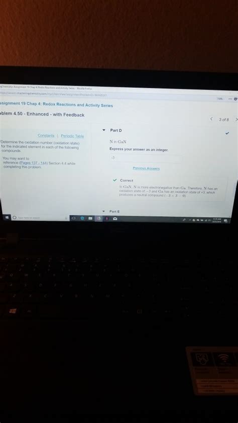 Solved ssignment 19 Chap 4: Redox Reactions and Activity | Chegg.com