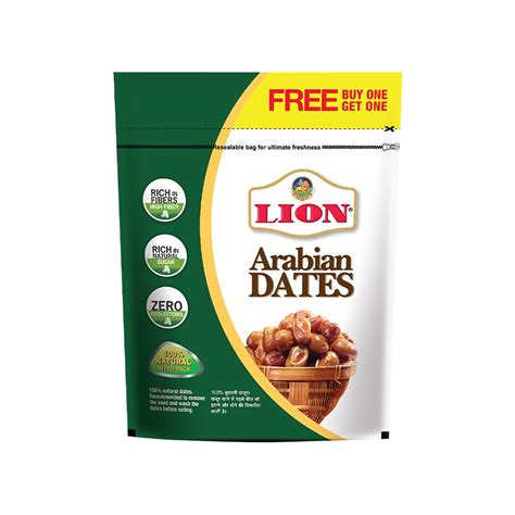 Lion Arabian Dates Buy 1 Get 1 Free Price Buy Online At ₹105 In India