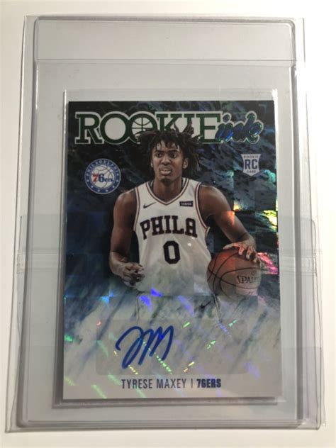 Yahoo オークション NBA panini hoops rookie ink tyrese maxey rc a