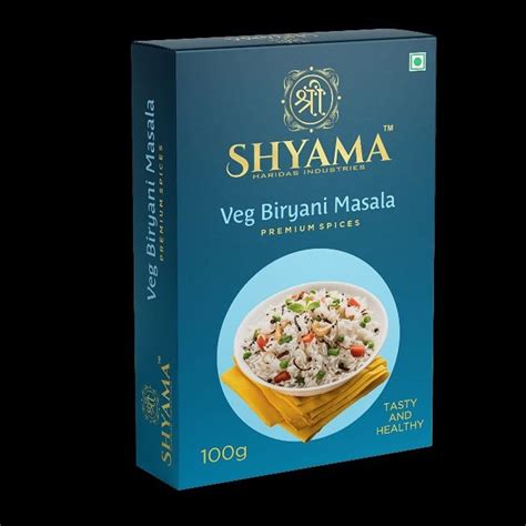 Shrishyama Spices Veg Biryani Masala Packaging Size Gm Packaging