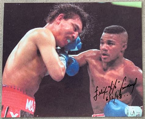 Trinidad Felix Tito Signed Action Photo Jo Sports Inc