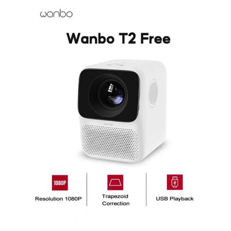 قیمت ، خرید و مشخصات ویدئو پروژکتور قابل حمل شیائومی Wanbo T2 Free