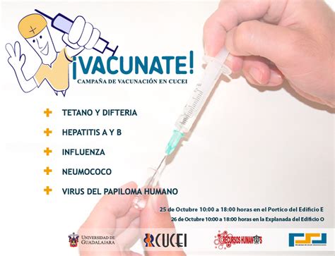 Campaña de vacunación Centro Universitario de Ciencias Exactas e