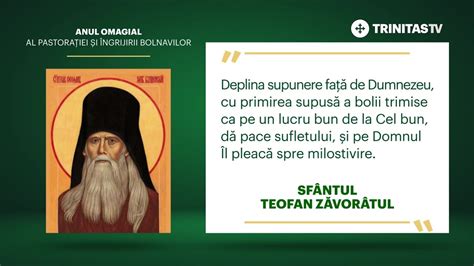 Sf Ntul Teofan Z Vor Tul Anul Omagial Al Pastora Iei I