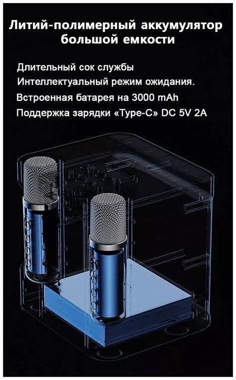 Караоке система NOIR-audio K-5 с двумя беспроводными микрофонами, с ...