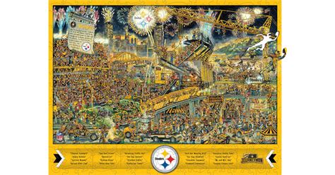 Youthefan Pittsburgh Steelers Wooden Joe Journeyman Puzzle 333 Pieces Compare Prices Klarna Us