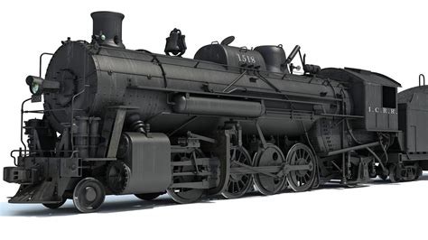 Steam Locomotive Old Train With Coal Car 3D Model YouTube