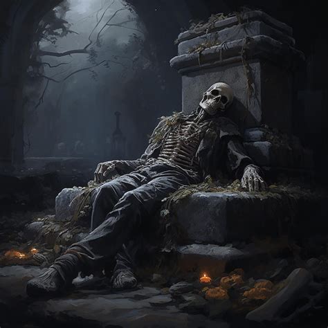 Premium Photo A Skeleton Of A Dead Person