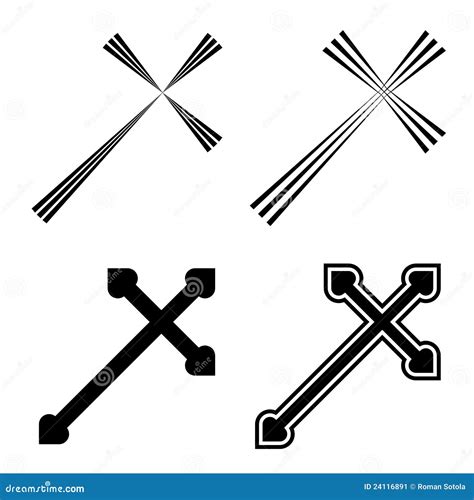 христианские кресты иллюстрация вектора. иллюстрации насчитывающей ...