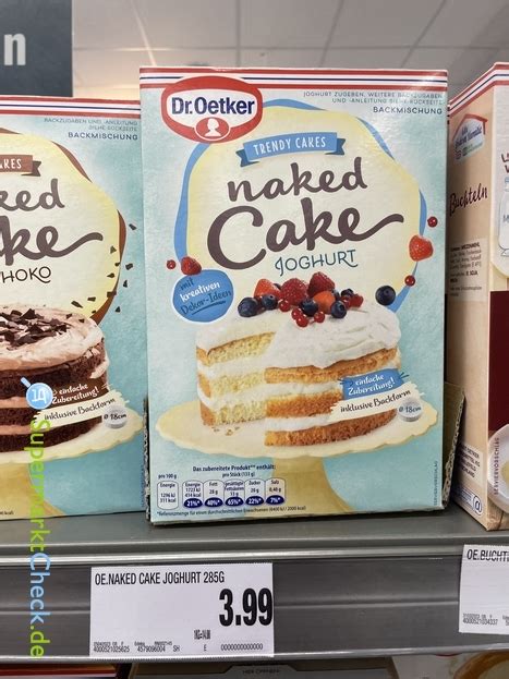Dr Oetker Backmischung Naked Cake Joghurt Preis Angebote Kalorien