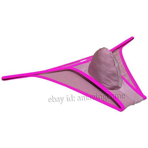 Sports Men S Ice Silk Bulge Pouch Bikini Briefs Underwear Ultra Thin Underpants Ebay