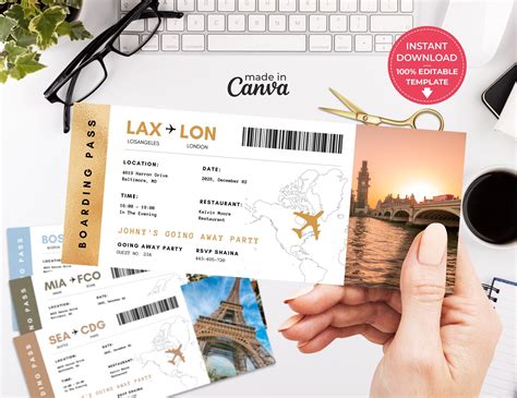 Boarding Pass Templateboarding Passes
