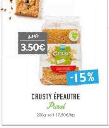 Offre Crusty Peautre Pural Chez Naturalia