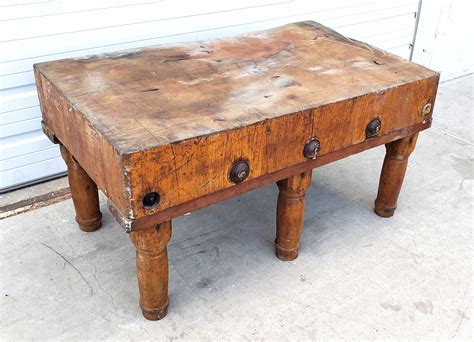 Repurposed Butcher Block Coffee Table Antiquities Warehouse