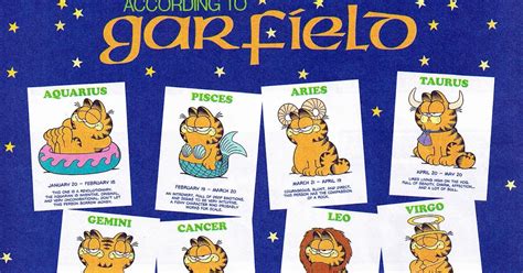 The Garfield Page The Zodiac According To Garfield