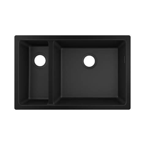 Hansgrohe S Graphite Black Silicatec Undermount Kitchen Sink