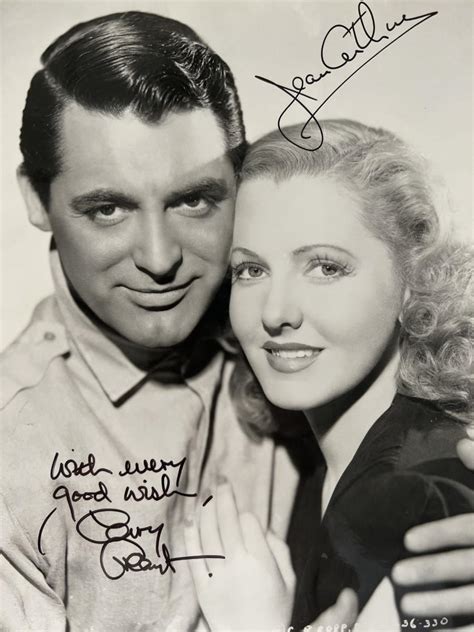 Cary Grant Jean Arthur Signed Movie Photo Estatesales Org