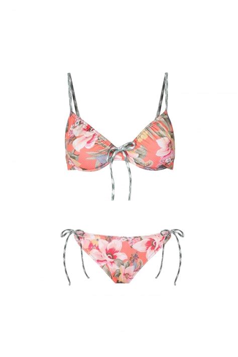 ZEKİ Zeki Triko Çiçek Desenli Balenli Bikini Takımı Fiyatı Yorumları Trendyol