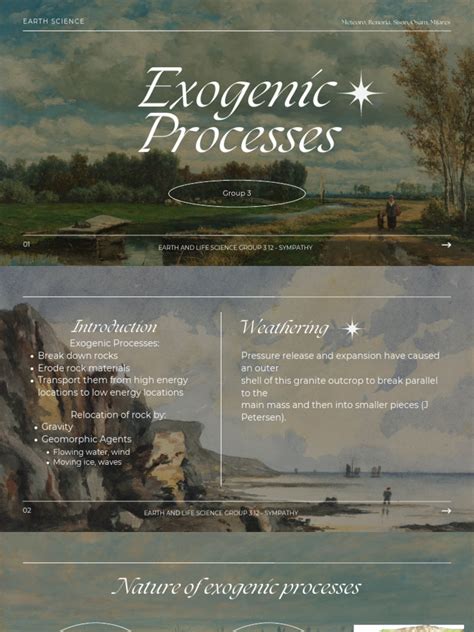 Exogenic Processes Group 3 Pdf