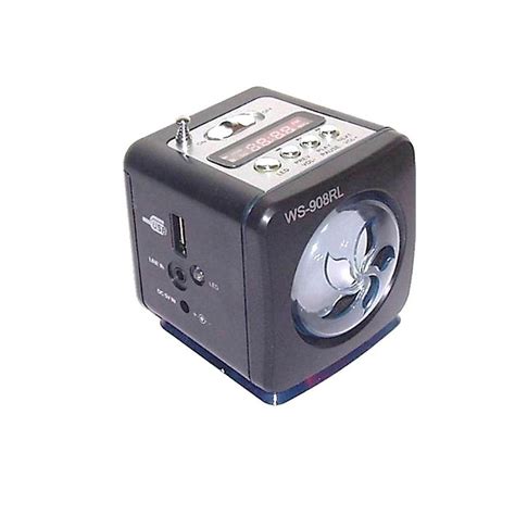 Mini Caixa De Som Portátil Radio Fm Ws-908rl Sdhc Pen Drive - R$ 25,00 ...