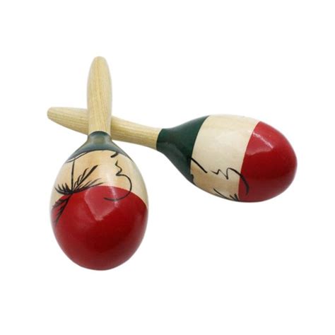 Hot Saleirin Pair Wooden Large Maracas Rumba Shakers Rattles Sand