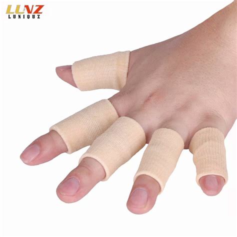 10pcs Finger Sleeves Thumb Splint Brace For Finger Support Relieve