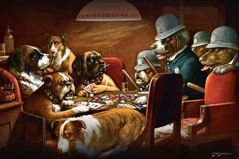 Pinched with Four Aces by Cassius Marcellus Coolidge Painting by The