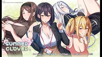 Summer Clover Harem Hentai Game Ep The Step Sister Cum Twice In Cowgirl Position
