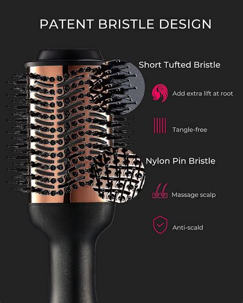 Hot Air Brush Ionic Hair Dryer Volumizer Professional One Step Hair Dryer Brush With