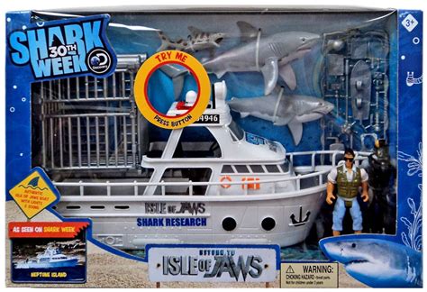 Discovery Shark Week 30th Return To Isle Of Jaws Playset Lights Sounds