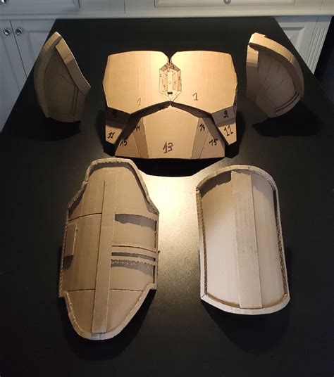 Cardboard Mandalorian Armor Template