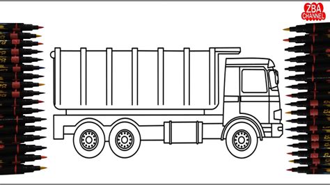 Mewarnai Gambar Dump Truck